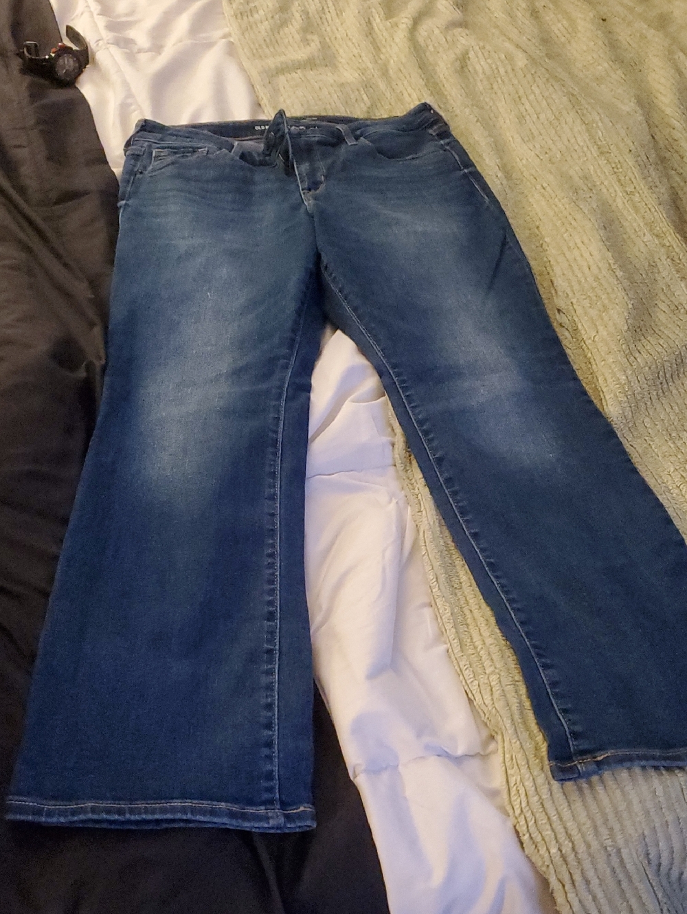 High Rise Kicker Boot Cut Old Navy 12p Jeans. Like New!!